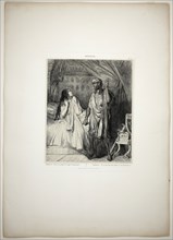 Have you pray’d tonight, Desdemona?, plate twelve fom Othello, 1844, Théodore Chassériau, French,