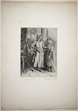 Honest Iago, my Desdemona must I leave to thee, plate four from Othello, 1844, Théodore Chassériau,