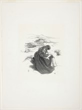 The Young Mother, 1857, Sir John Everett Millais, English, 1829-1896, England, Etching on ivory