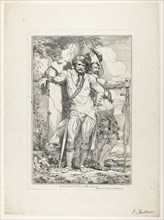 Banditti on the Lookout, 1778, John Hamilton Mortimer, English, 1740-1779, England, Etching on