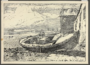 A Boy Sitting on a Banked Vessel, November 8, 1809, Cornelius Varley (English, 1781-1873),