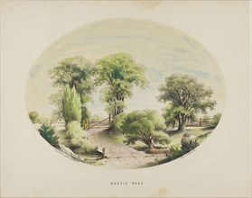 Rustic Road, 1849, William Newton Bartholomew, American, 1822-1898, United States, Hand-colored