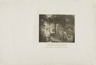 Sun Reflecting on the Dew, A Garden Scene, c. 1812, William Birch, American, 1755-1834, United