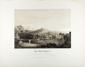 The Good Shepherd, 1849, Thomas Cole, American, 1801-1848, United States, Lithograph on white wove