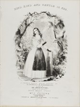 Kind, Kind and Gentle is She, c. 1840, Currier & Ives, American, founded in 1834, United States,