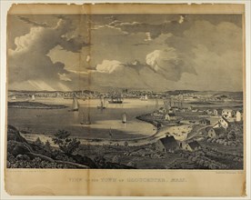 View of the Town of Gloucester, Massachusetts, c. 1836, Fitz Hugh Lane (American, 1804-1865),