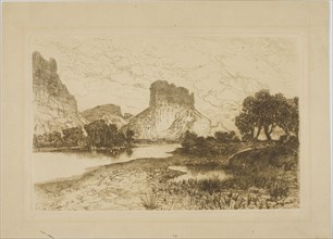 Green River, Wyoming Territory, 1886, Thomas Moran, American, born England, 1837-1926, United