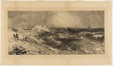 The Resounding Sea, 1886, Thomas Moran, American, born England, 1837-1926, United States, Etching