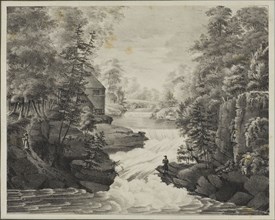 Landscape with Waterfall, n.d., Pendleton’s Lithography, American, active 19th century, United