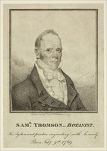 Sam’l. Thomson, Botanist, n.d., Henry Williams, American, 1787-1830, United States, Engraving and