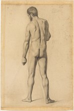 Academic Nude, Seen from the Back, 1862, Paul Cézanne, French, 1839–1906, France, Charcoal and