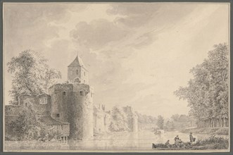 The City Walls of Utrecht by the Plompetoren, 1763, Paulus van Liender, Dutch, 1731-1797,