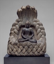 Buddha Sheltered by the Serpent King Muchalinda, 11th/12th century, Nepal, Kathmandu Valley,