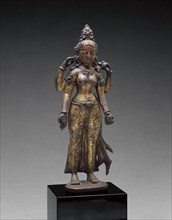 Sarasvati, Goddess of Wisdom, Holding a Book and a Water Pot, 10th century, Nepal, Kathmandu