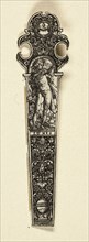 Ornamental Design for Knife Handle with Fire, from The Four Elements, about 1590, Johann Theodor de