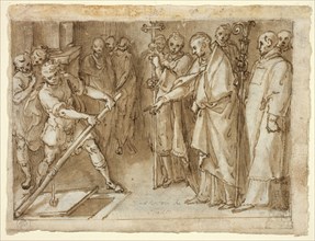 Saint Charles Borromeo Supervising the Opening of a Crypt, c. 1604, Cesare Nebbia, Italian,