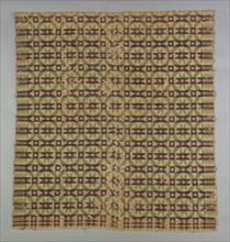Coverlet, 1820/40, United States, Probably Pennsylvania, Pennsylvania, Cotton and wool, plain weave