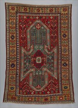 Sewan Kazak Rug, c. 1875, Southwest Caucasus, Caucasus, Wool pile on wool foundation, 248.5 × 182.8