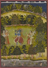 Krishna Fluting for the Gopis, Late 18th or early 19th century, India, Rajasthan, Jodhpur, Jodhpur,