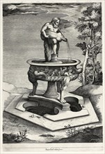Fountain with Silenus in the Garden of the Cesi Palace near Rome, 1581, Pieter Perret (Flemish,