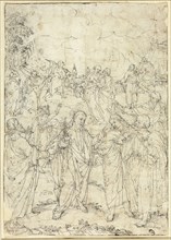Christ and the Apostles, c. 1625, Johannn Mathias Kager, German, 1566–1634, Germany, Pen and black