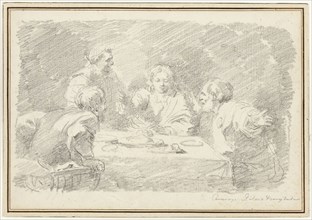 The Supper at Emmaus, 1760/61, Jean Honoré Fragonard (French, 1732-1806), after Michelangelo Merisi