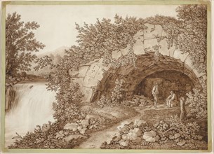 The Bridge of San Paolo, 1793, Jacob Philipp Hackert, German, 1737-1807, Germany, Pen and brown ink