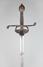 Sword (Pappenheimer Rapier), c. 1630, Dutch, Netherlands, Steel, silver, gilding, wood, and