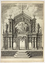 Stage in Memory of Isabella Clara Eugenia, plate 24 from Casperius Gevartius, Pompa Introitus