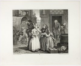Plate one, from A Harlot’s Progress, 1732, William Hogarth, English, 1697-1764, England, Engraving