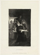 The Blacksmith, 1833, Eugène Delacroix, French, 1798-1863, France, Etching and aquatint in black on
