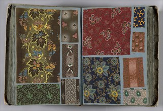 Sample book of swatches, 19th c., Mulhouse, France, Sample book of swatches: cotton, plain weave,