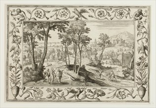 The Journey to Emmaus, from Landscapes with Old and New Testament Scenes and Hunting Scenes, 1584,