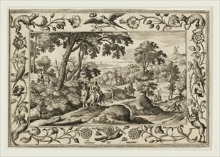 The Flight into Egypt, from Landscapes with Old and New Testament Scenes and Hunting Scenes, 1584,