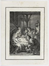 Adoration of the Shepherds, n.d., Pierre-François Basan (French, 1723-1797), after Peter Paul