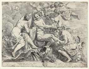 The Deification of Aeneas by Nymphs and Cupids, c. 1645, Daniel van den Dyck, Flemish, 1614-1662,