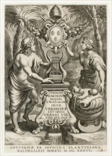 Title page from Silvae Urbanianae, 1637, Cornelis Galle I (Flemish, 1576–1650), after Peter Paul