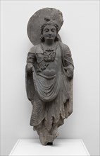 Standing Bodhisattva with Human-Figure Necklace, Kushan period, 2nd/3rd century, Present-day