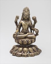 Four-Armed Bodhisattva Avalokiteshvara Seated in Lotus Position (Padmasana), 8th/9th century,