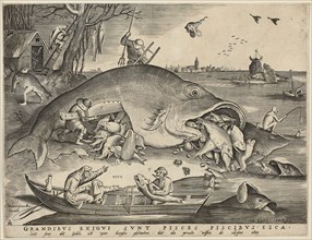 Big Fish Eat Little Fish, 1557, Pieter van der Heyden (Flemish, c. 1530–after 1584), after Pieter