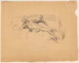 Nude Model, Reclining, 1893, James McNeill Whistler, American, 1834-1903, United States, Transfer