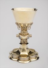 Chalice, 1500/20, German, possibly Saxony, Germany, Silver gilt and enamel, Height 24.5 cm (9 11/16