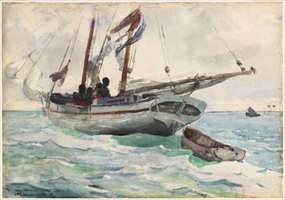 Schooner, Nassau, 1898/99, Winslow Homer, American, 1836-1910, United States, Transparent