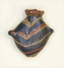 Amulet of a Heart, New Kingdom, Dynasty 18 (about 1350 BC), Egyptian, Egypt, Glass, 1.9 × 1.9 × 1