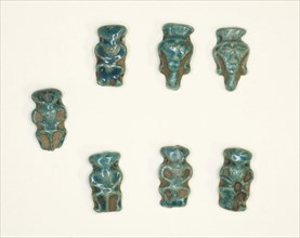 Amulets of the God Bes and the Goddess Hathor, New Kingdom, Dynasty 18 (about 1550–1295 BC),