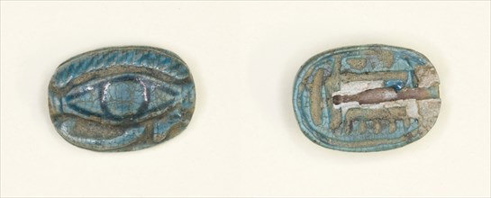 Scarboid Amulet with the Eye of the God Horus (Wedjat), New Kingdom, Dynasty 18 (about 1550–1295