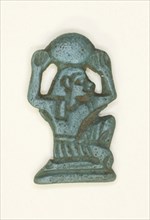 Amulet of the God Shu, New Kingdom–Third Intermediate Period, Dynasties 19–25 (about 1186–1069 BC),