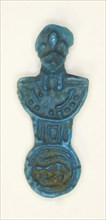 Amulet of a Menat Counterpoise with Lion-headed Goddess, Third Intermediate Period–Late Period,