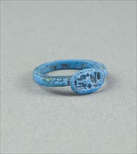Ring: Rameses (II), Beloved of Amun, New Kingdom, Dynasty 19, reign of Rameses II (about 1279–1213