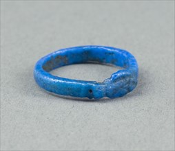 Ring: Figure of a Fish, New Kingdom, Dynasty 18 (about 1390 BC), Egyptian, Egypt, Faience, W. 0.3